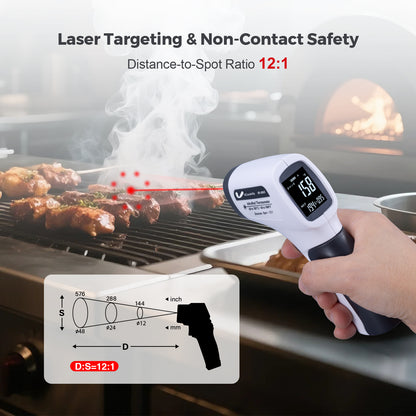 Vcooklify IR-865 Infrared Thermometer  High-Precision Non-Contact Digital Temp Gun